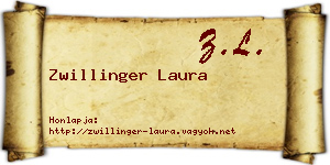 Zwillinger Laura névjegykártya